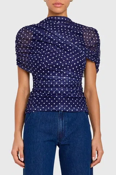 Amanda Uprichard Evianna Top In Blue