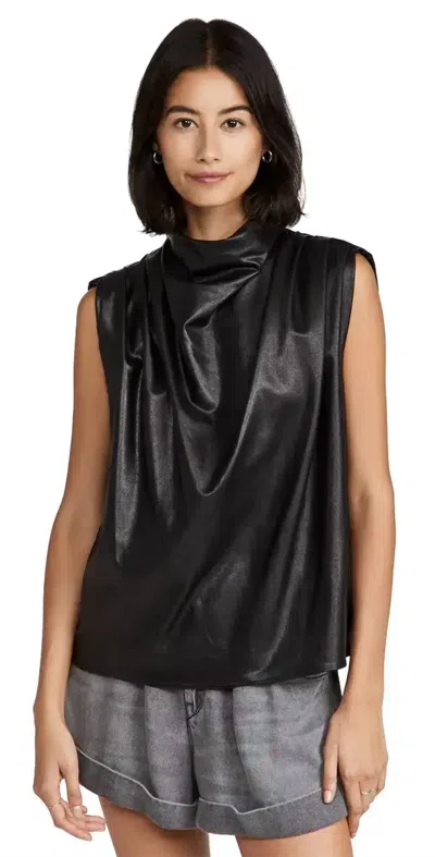 Amanda Uprichard Fabienne Sleeveless Top In Black