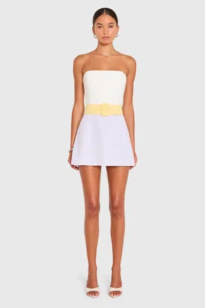 Amanda Uprichard Fae Romper In Multi