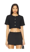 Amanda Uprichard Finley Top In 黑色