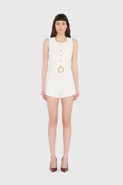 Amanda Uprichard Fontaine Romper In White