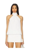 Amanda Uprichard Fontana Top In White
