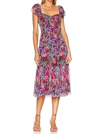 Amanda Uprichard Francia Dress In Bloom In Multi