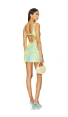 Amanda Uprichard Francie Romper In Echo Print
