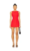Amanda Uprichard Francie Romper In Red