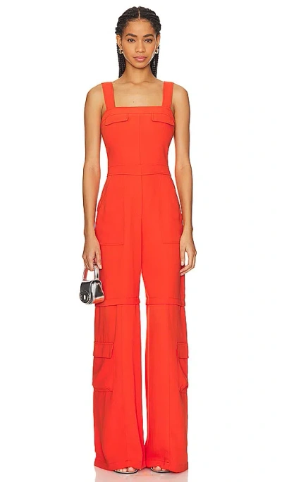 Amanda Uprichard Frida Jumpsuit In Mandarin