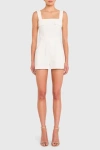 Amanda Uprichard Frida Romper In White Wash