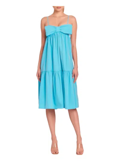 Amanda Uprichard Gianina Dress In Marina In Blue