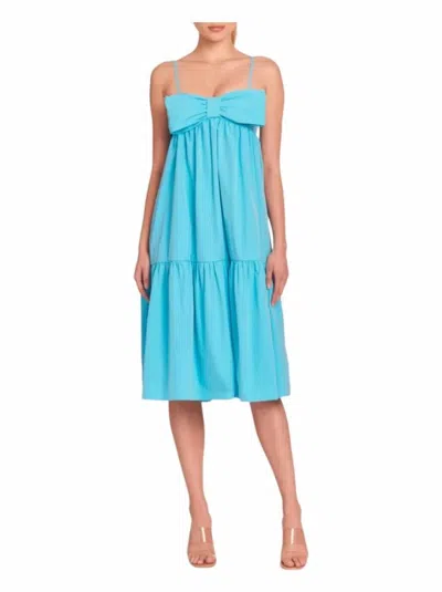 Amanda Uprichard Gianina Midi Dress In Marina Blue