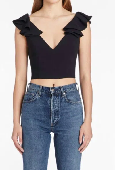 Amanda Uprichard Gimlet Top In Black