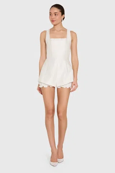 Amanda Uprichard Giulia Romper In White