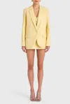 Amanda Uprichard Grady Blazer In Cornsilk In Yellow