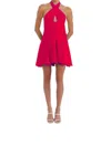 Amanda Uprichard Gwenna Mini Dress In Begonia In Red