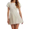 Amanda Uprichard Harper Dress In Bone In Beige