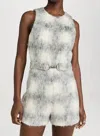 Amanda Uprichard Hazel Romper In Manderlay Wool In Multi