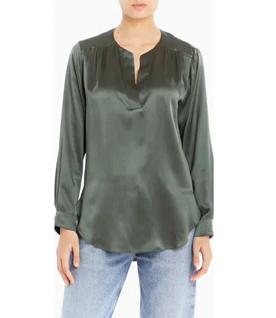 Amanda Uprichard Highliner Shirt In Tarragon In Multi