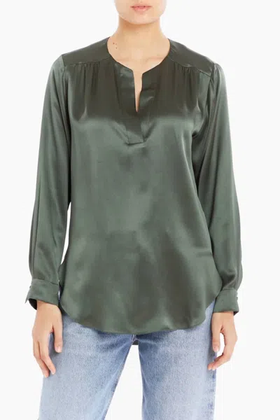 AMANDA UPRICHARD HIGHLINER SHIRT IN TARRAGON