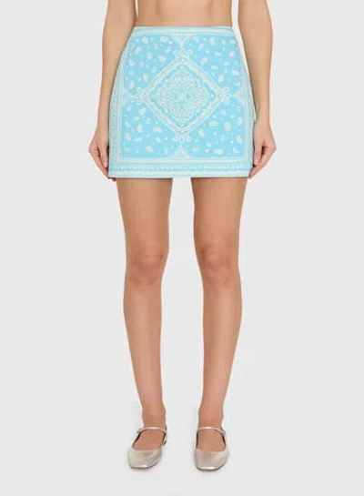 Amanda Uprichard Hope Skirt In Blue