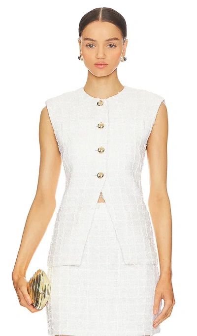Amanda Uprichard Hughes Vest In 白色