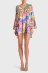 Amanda Uprichard Idris Cover Up Dress In Fleetwood Print