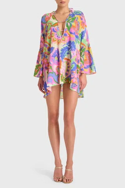 Amanda Uprichard Idris Cover Up Dress In Fleetwood Print