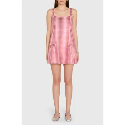 Amanda Uprichard Indy Sleeveless Shift Dress In Pink