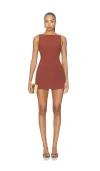 Amanda Uprichard Ines Romper In Brown