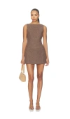 Amanda Uprichard Ines Romper In Brown