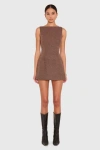 Amanda Uprichard Ines Romper In Toffee