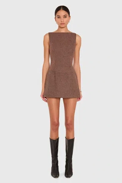 Amanda Uprichard Ines Romper In Toffee