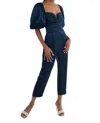 Amanda Uprichard Ink Santucci Jumpsuit In Blue In Blue
