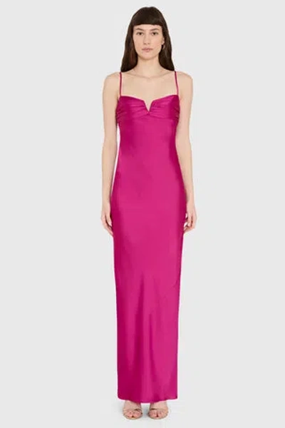 Amanda Uprichard Ira Maxi Dress In Purple
