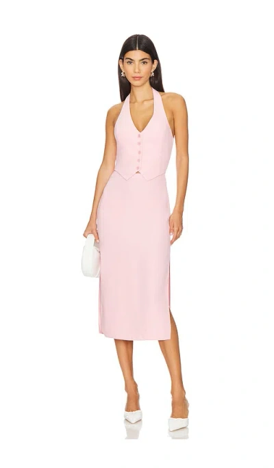 Amanda Uprichard Isadore Dress In Pink