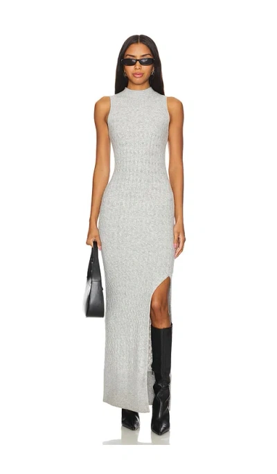 Amanda Uprichard Isla Dress In Light Heather Gray