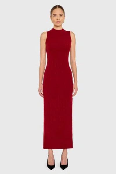 Amanda Uprichard Isla Dress In Red
