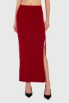 Amanda Uprichard Isla Skirt In Red