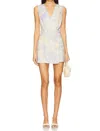 Amanda Uprichard Isler Romper In Sommerset Print In White
