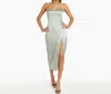 Amanda Uprichard Ivy Dress In Sea Salt In Blue