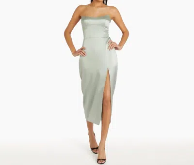 Amanda Uprichard Ivy Dress In Sea Salt In Blue