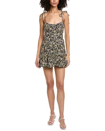 Amanda Uprichard Ivy Skort Bubble Romper In Black