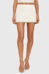 Amanda Uprichard Jace Mini Skort In Ivory In White