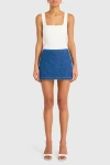Amanda Uprichard Jace Skort In True Blue Wash