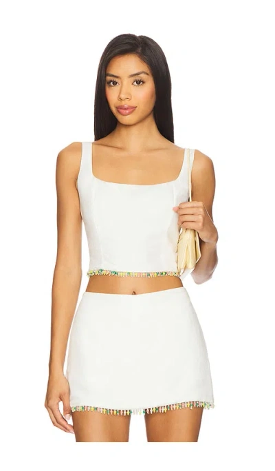 Amanda Uprichard Jace Top In White