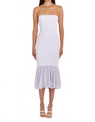 Amanda Uprichard Jackie Midi Dress In Lilac In Purple