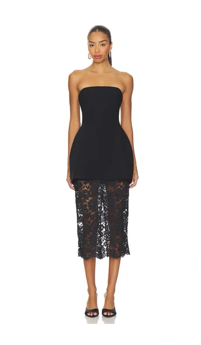 Amanda Uprichard Jada Dress In Black