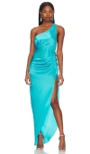 Amanda Uprichard Jaida Maxi In Teal