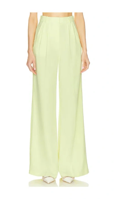 Amanda Uprichard Jane Pants In Butter Yellow