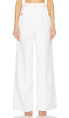 Amanda Uprichard Jane Pants In Kerrigan White Tweed