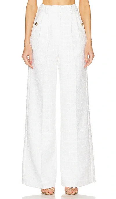 Amanda Uprichard Jane Pants In Kerrigan White Tweed