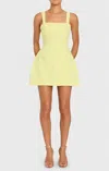 Amanda Uprichard Jaxon Mini Romper In Butter In Yellow